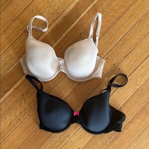 Set of 2 Wacoal B’Tempt’d bras, 1 Black, 1 Beige